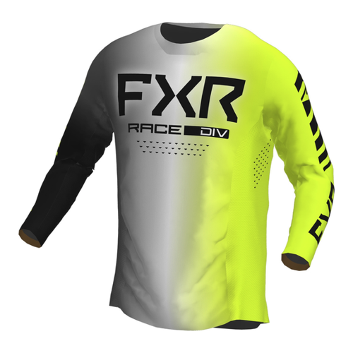 Bild von FXR Podium 2023 Motocross Jersey für Männer – grau-gelb, Größe XL