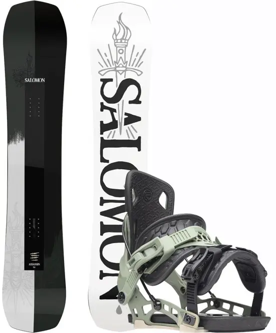 Bild von SALOMON ASSASSIN PRO 156 2023 inkl. FLOW NX2 olive - M