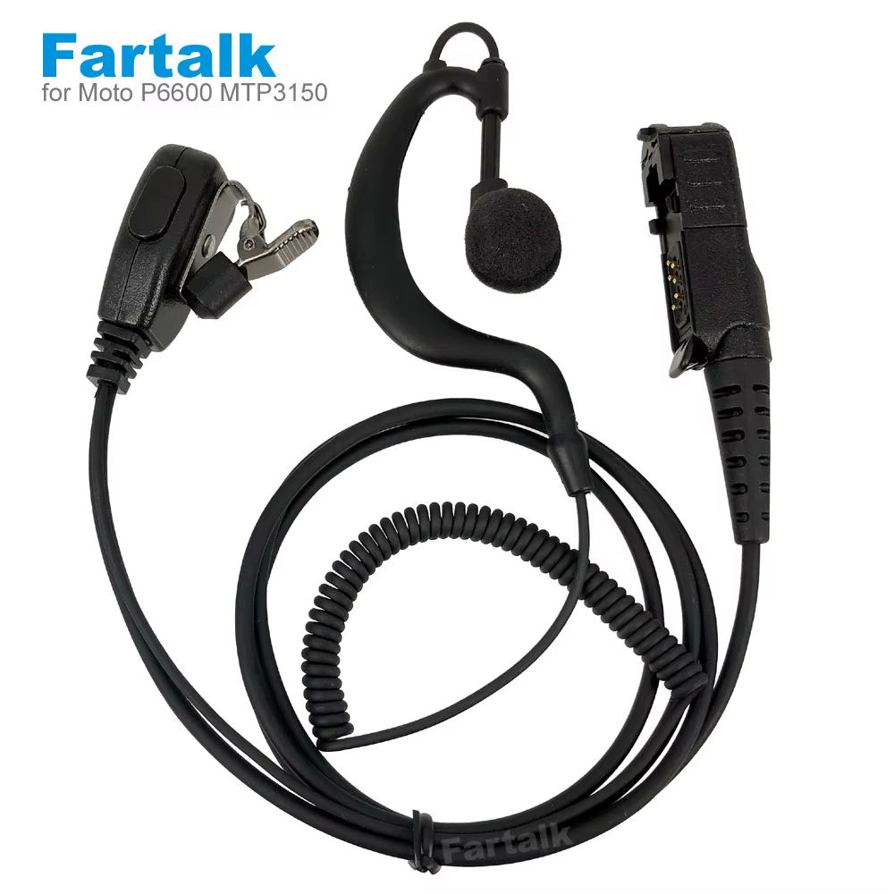 Bild von Earpiece Headset Mic For Motorola Radio DP2400 DP2600 XiR P6600 P6608 P6620 E8600 MTP3150 MTP3500 Two Way Radio Earphone
