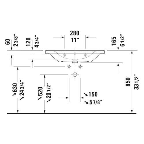 Bild von Duravit D-Neo Waschtisch Weiß Hochglanz 800mm