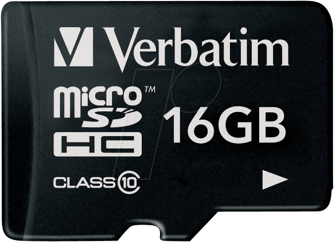 Bild von Verbatim Verbatim microSDHC Card 16GB, Premium, Class 10, U1 (R) 80MB/s, (W) 1 Speicherkarte