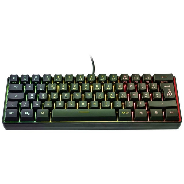 Bild von Surefire Gaming KingPin X1 Kabelgebunden, USB Gaming-Tastatur Französisch, AZERTY Schwarz Beleuchte
