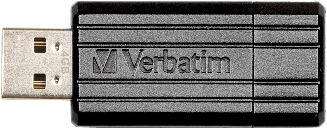 Bild von VERBATIM PS 64 - USB-Stick, USB 2.0, 64 GB, PinStripe Schwarz