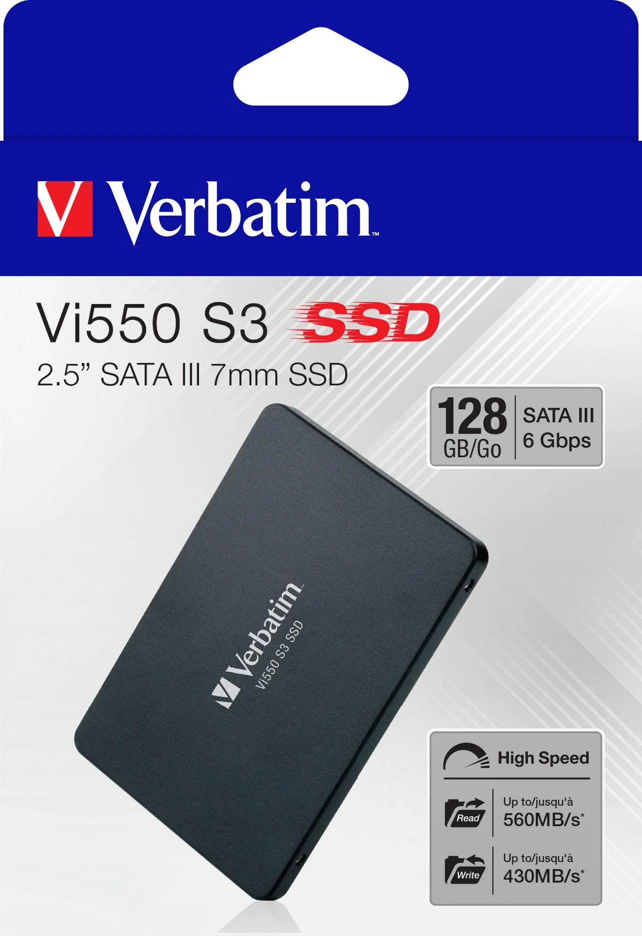 Bild von Verbatim Maximale Produktivität für das Büro blitzschnelle Leistung VI550 S3 interne SSD (128 GB)