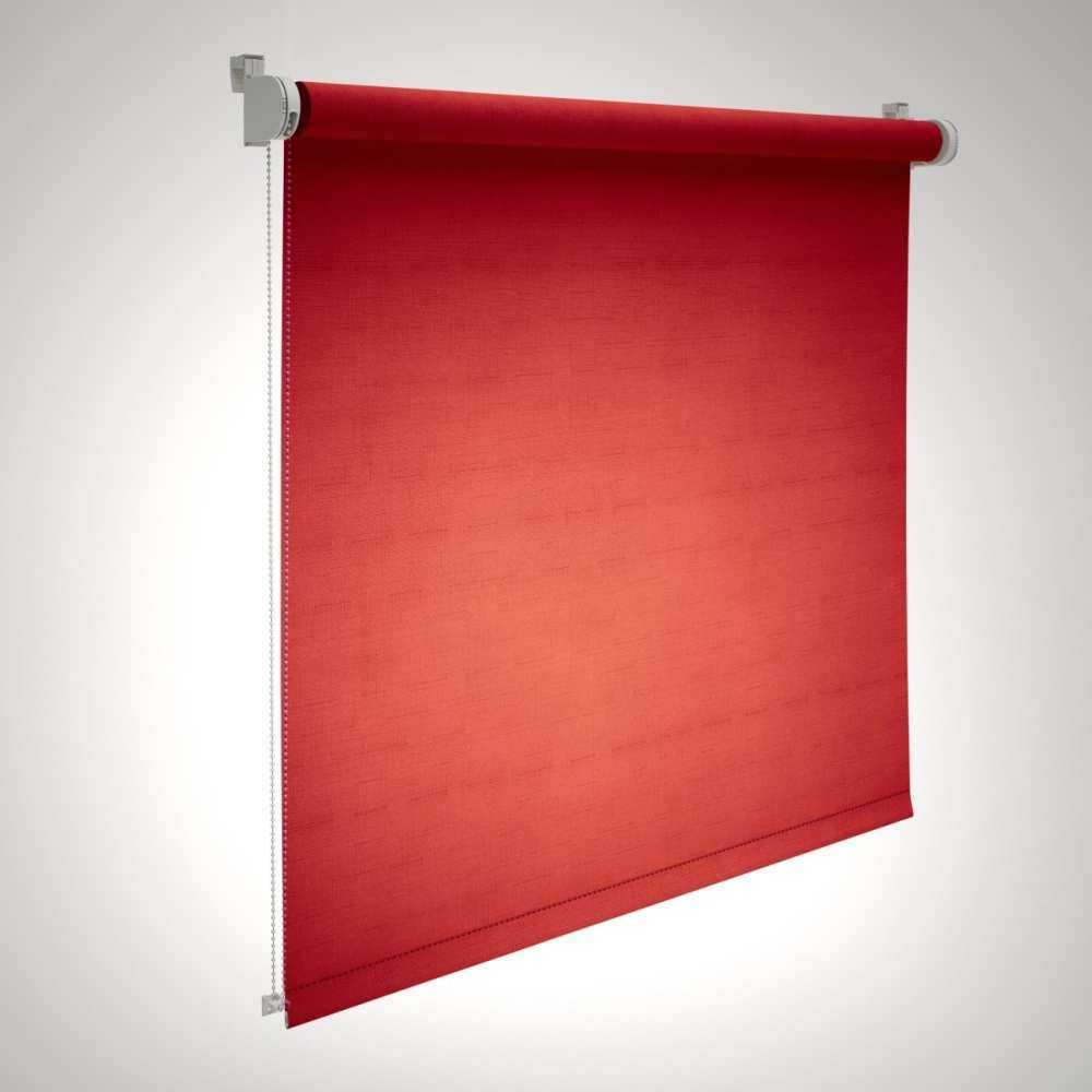 Bild von etérea Verdunklungsrollo Klemmfix Plissee Rollo 65 cmx160 cm Rot
