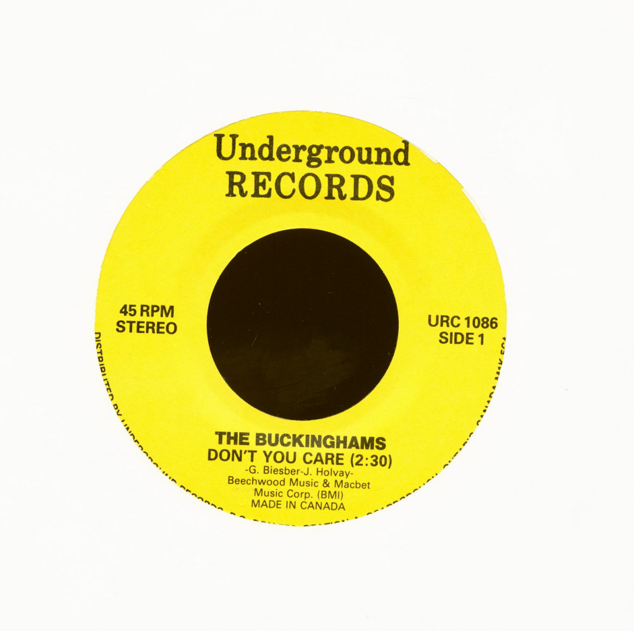 Bild von The Buckinghams - Don't You Care - Mercy, Mercy, Mercy (7inch, 45rpm)