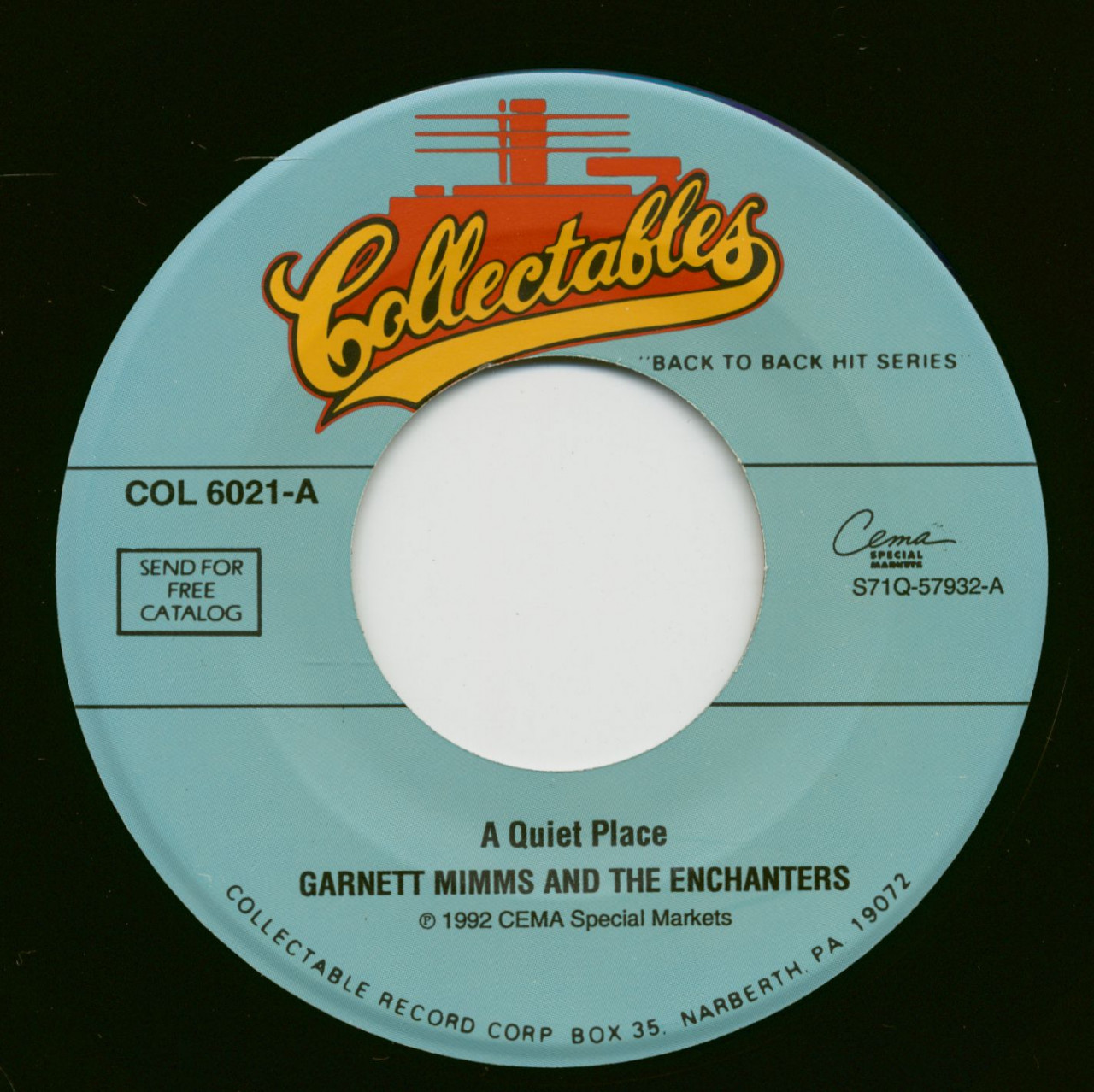 Bild von Garnett Mimms And The Enchanters - A Quiet Place - Cry Baby (7inch, 45rpm)