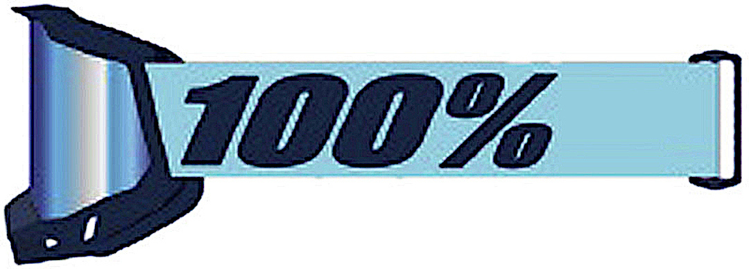 Bild von 100% Accuri II Vaulter Motocross Brille, blau für Männer