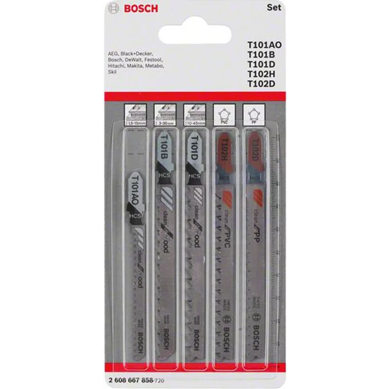 Bild von Bosch 5tlg. STB-Set Wood/Plastics- Clean T