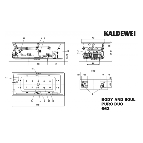 Bild von Kaldewei Badewanne PURO Mod.663 BODY & SOUL – Ihre Wohlfühloase für das Bad