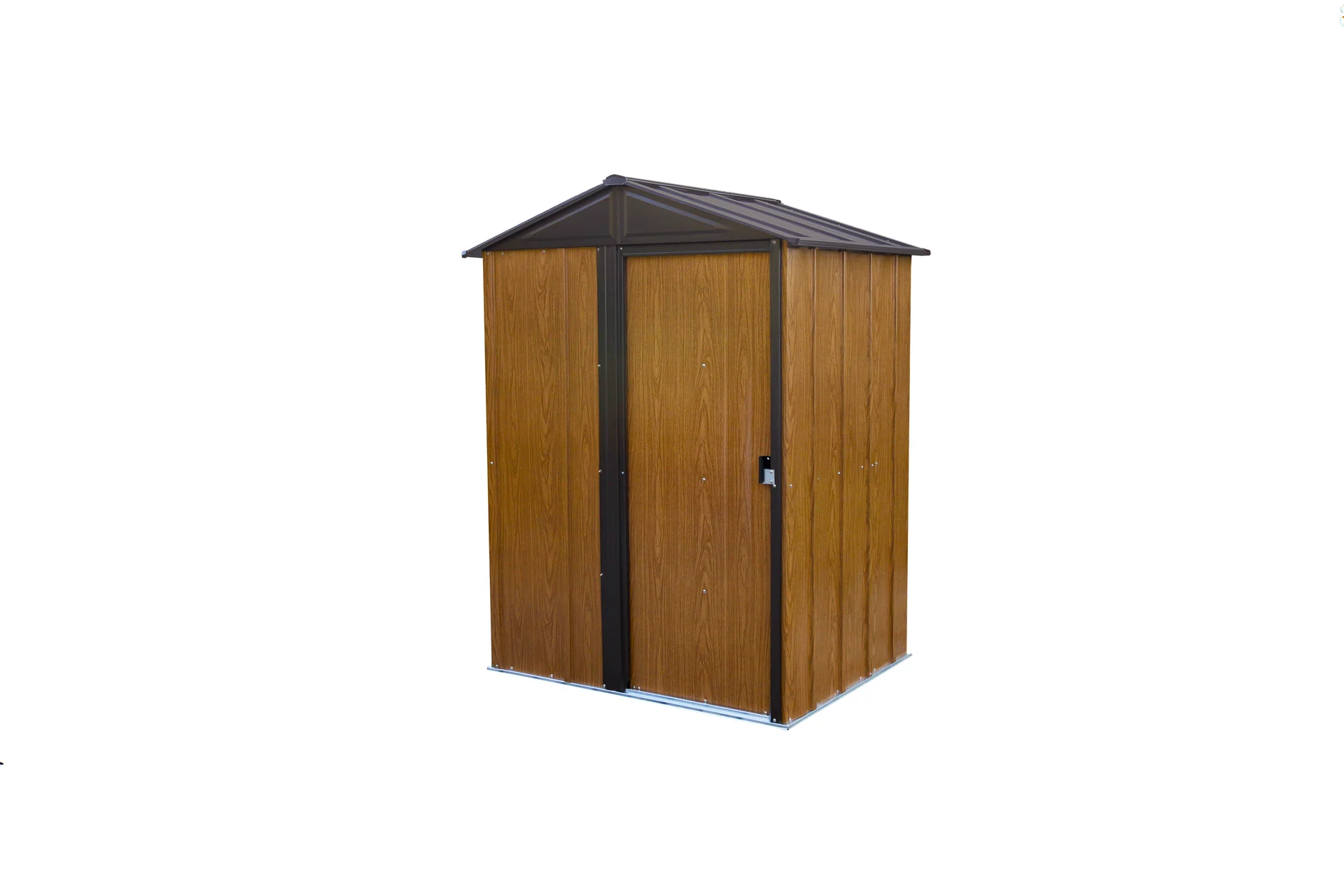 Bild von SPACEMAKER Gerätehaus, BxT: 151x122 cm, stabile Stahlblechkonstruktion in Holzoptik