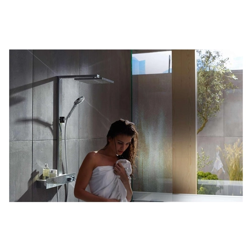 Bild von Hansgrohe wassersparendes Duschsystem Raindance E 300 Regendusche