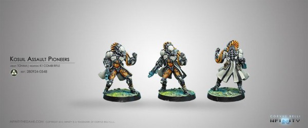 Bild von Infinity - Tohaa Kosuil Assault Pioneers K1 Combi Rifle - Corvus Belli 280924