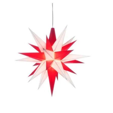 Bild von Herrnhuter Sterne 50245 Innenstern  A1e weiß/rot ø 13cm mit LED Kunststoff