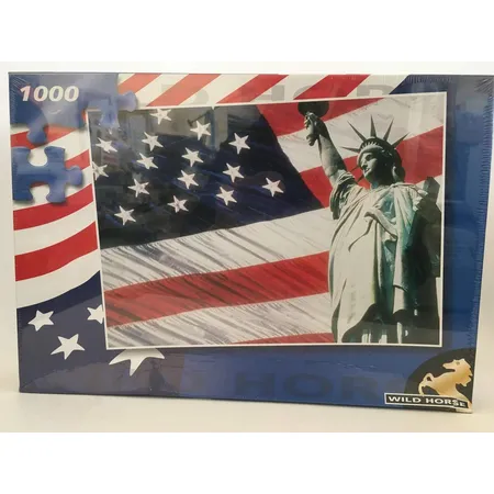 Bild von Wild Horse Puzzle - Fahne USA, 1000 Teile