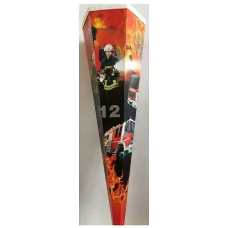 Bild von Goldbuch Schultüte Notruf 112 mit weißem Tüll und weißer Borde, 85 cm, 6 eckig
