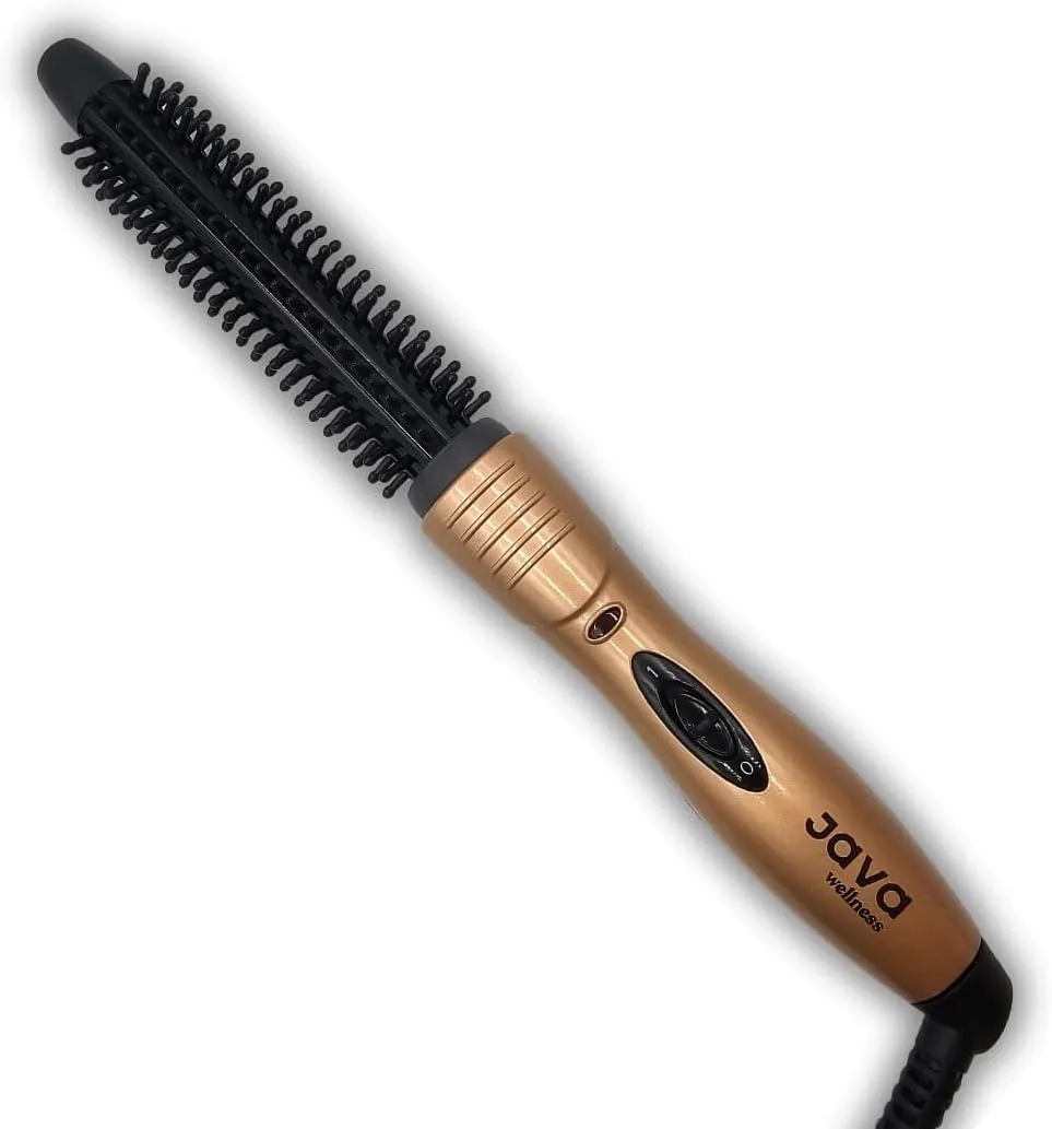 Bild von 3 PAGEN Lockenbürste elektrisch für Volumen und Locken in Bronze-Schwarz mit LED-Anzeige