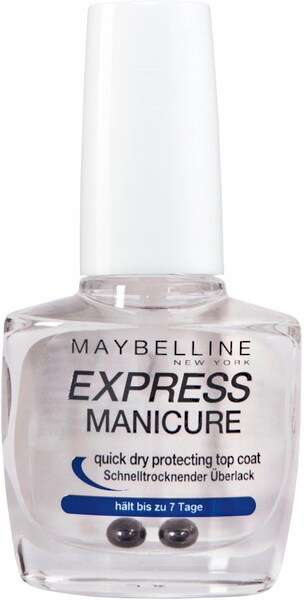 Bild von MAYBELLINE NEW YORK Überlack Express Manicure, mit natürlichen Inhaltsstoffen