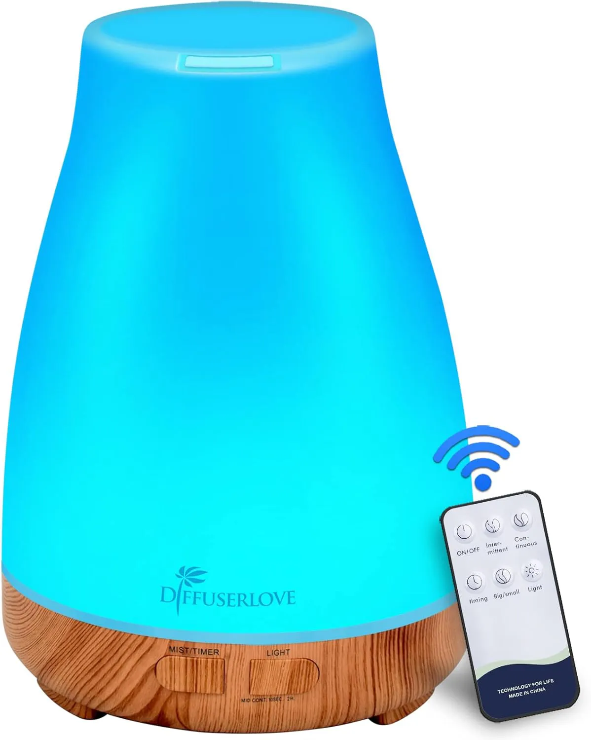 Bild von 300ml Aroma Diffuser mit Fernbedienung und 7 Farben LED