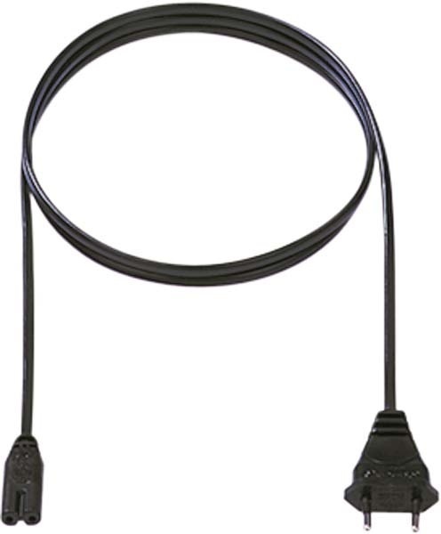 Bild von Bachmann 251.173 Kleingeräte-Zuleitung H03VVH2-F2x0,75mm² 1,5m in schwarz, Multicolor