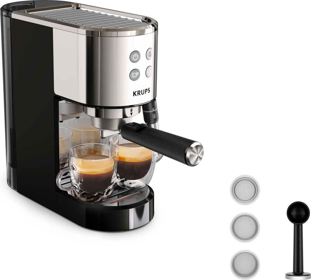 Bild von Krups Filterkaffeemaschine, Manuelle Express-Kaffeemaschine Krups XP440C 1350 W Stahl