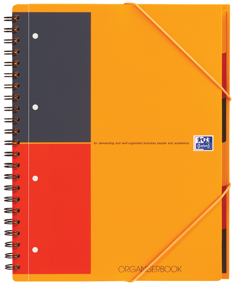 Bild von 5 x Oxford Organiserbook International Optik Paper 80 g/qm A4+ 6mm lin