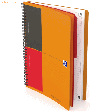 Bild von Activebook Connect - Collegeblock, B5, liniert, 80 Blatt, Softcover, 4 Eckmarkierungen zum scannen