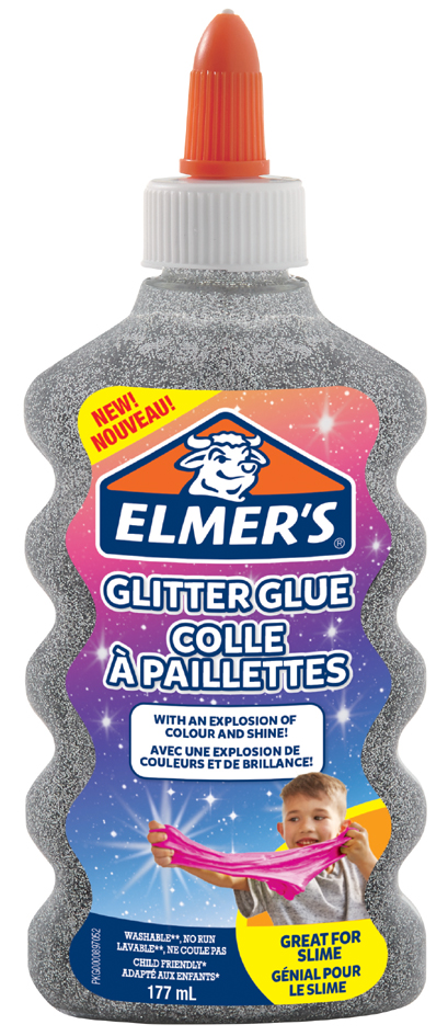 Bild von Elmer's Glitzerkleber | silber | auswaschbar & kinderfreundlich | 177 ml