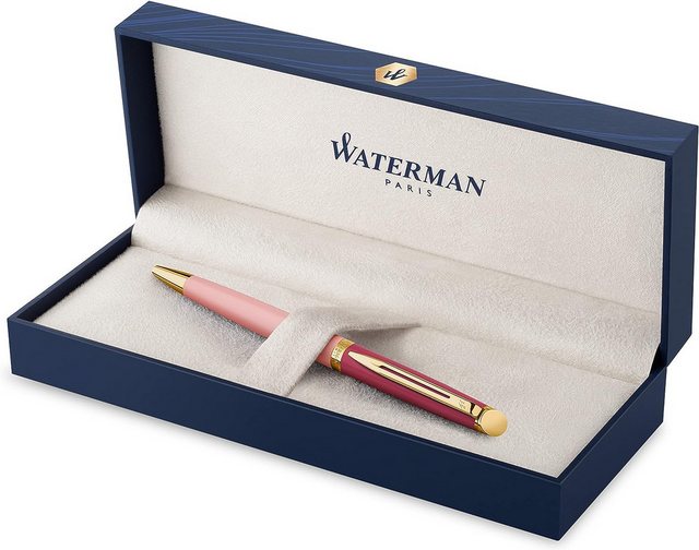 Bild von Waterman Hémisphère Kugelschreiber | Metall und pink Lackierung mit goldbeschichteten Zierteilen | Mittlere Spitze | Geschenkbox