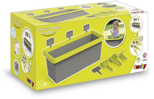 Bild von Smoby - Blumenkasten Eden - Zubehör für Kinder Spielhaus - Pflanzkasten 20L - Viel Zubehör - Ab 2 Jahre