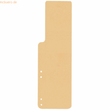 Bild von Connect Hefter Aktenschwänze 100x320mm 320g/qm 4-fach gelocht VE=100 Stück chamois