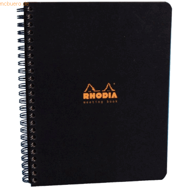 Bild von 5 x Clairefontaine Meeting Book A5+ 80 Blatt mit Vordruck schwarz