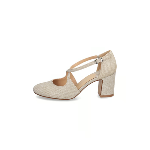 Bild von Lazzarini Textil Pumps - Gold
