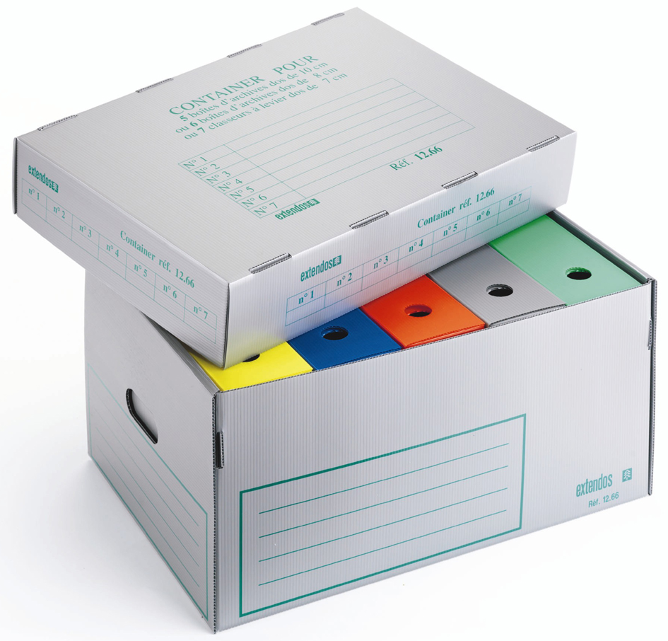 Bild von extendos Archiv- & Transport-Box aus Polypropylen Wellpappe