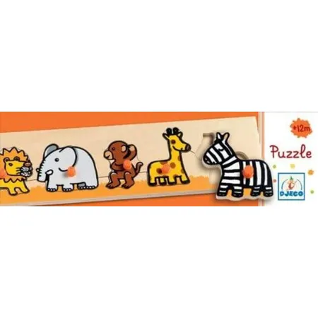 Bild von DJECO - DJECOEinrastbares Puzzle und Puzzle Savan & Co, Mehrfarbig (15)