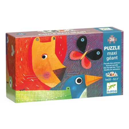 Bild von DJECO Puzzle DJ07171 Bodenpuzzle: Tierparade, 36-tlg., Puzzleteile