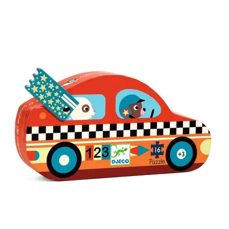 Bild von DJECO Puzzle DJ07273 Puzzle: Rennauto, Puzzleteile
