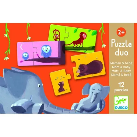Bild von DJECO Puzzle Lernspiel Puzzle Duo Assoziationsspiel für Kinder ab 2 Jahren, 2 Puzzleteile