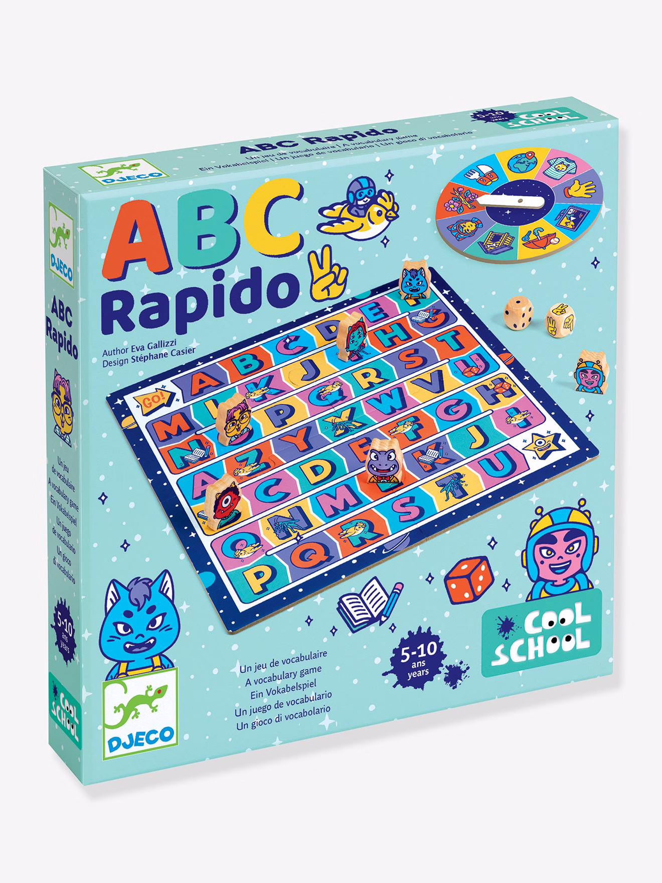 Bild von Kinder Wortschatz-Spiel ABC RAPIDO DJECO