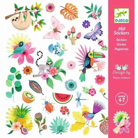Bild von DJECO Sticker 160 DJECO Sticker für Kinder ab 4 Jahren mit tollen Motiven