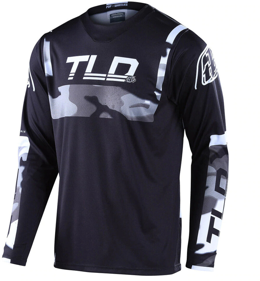 Bild von Troy Lee Designs GP Brazen Camo Motocross Jersey, schwarz-grau, Größe S für Männer