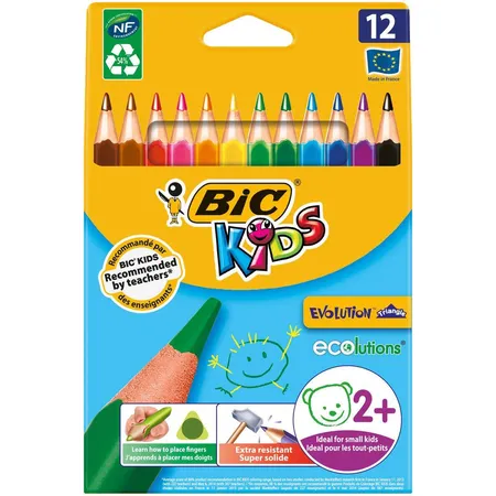 Bild von BIC Buntstifte KIDS Evolution Triangle 12er Set
