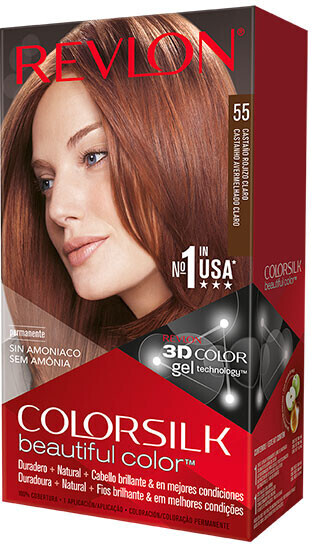 Bild von Amoniakfreie Färbung Colorsilk Revlon 929-95554 Helles Rotbraun (1 Stück)