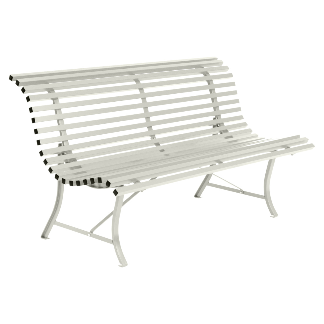 Bild von Fermob Louisiane Gartenbank 150cm Stahl Hellgrau (1000-A5)