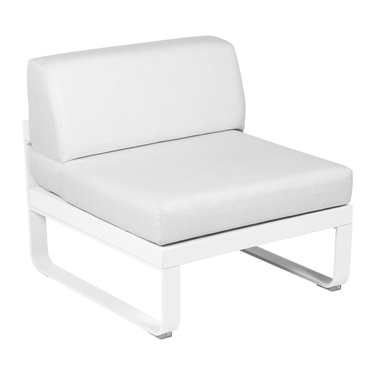 Bild von Bellevie Lounge 1-Sitzer Modul 01 Baumwollweiß 81 Grauweiß Mitte