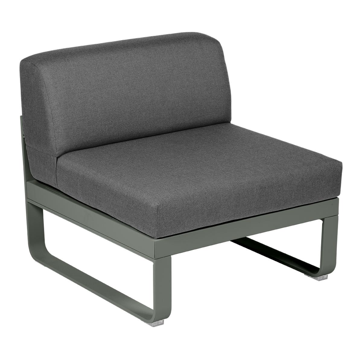 Bild von Bellevie Lounge 1-Sitzer Modul 48 Rosmarin A3 Graphitgrau Mitte