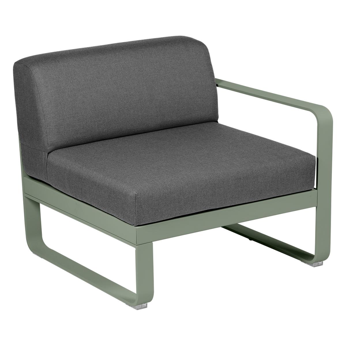 Bild von Bellevie Lounge 1-Sitzer Modul 82 Kaktus A3 Graphitgrau Rechts