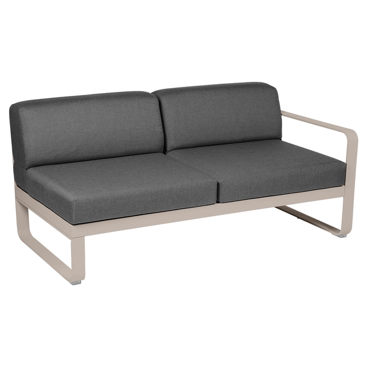 Bild von Bellevie Lounge 2-Sitzer Modul 14 Muskat A3 Graphitgrau Rechts