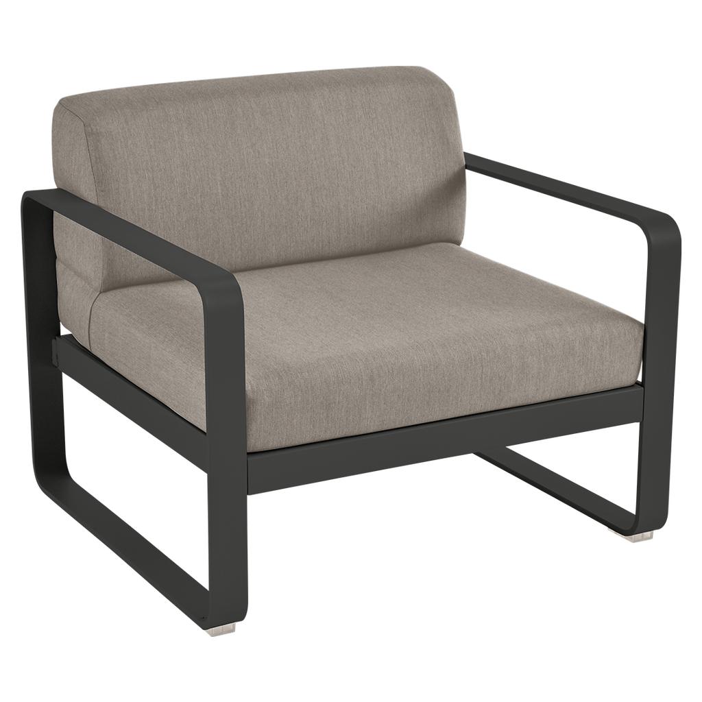 Bild von Bellevie Lounge-Sessel Outdoor 42 Lakritze B8 Taupegrau