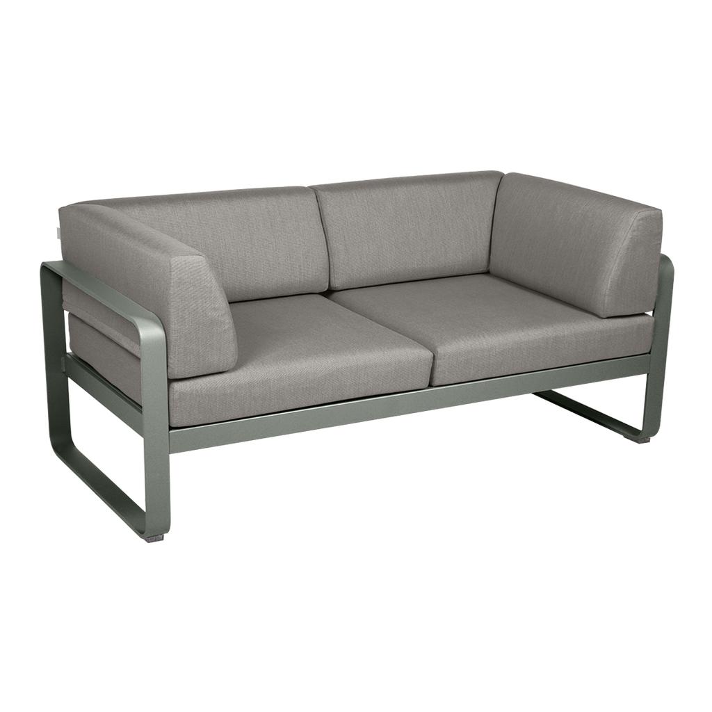 Bild von Bellevie 2-Sitzer Club Sofa 48 Rosmarin B8 Taupegrau